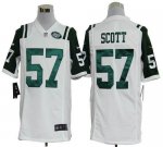 Jerseys Factory Cheap Nike Jets #57 Bart Scott White Men's Embro