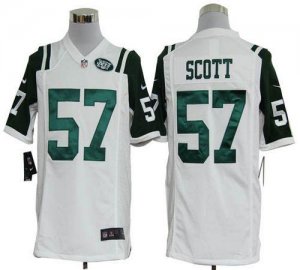 Jerseys Factory Cheap Nike Jets #57 Bart Scott White Men's Embro