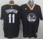 Jerseys Factory Cheap Warriors #11 Klay Thompson New Black Alter