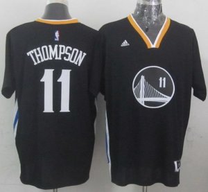 Jerseys Factory Cheap Warriors #11 Klay Thompson New Black Alter