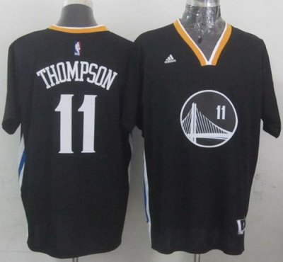 Jerseys Factory Cheap Warriors #11 Klay Thompson New Black Alter