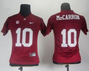 Jerseys Factory Cheap Crimson Tide #10 AJ McCarron Red Women's E