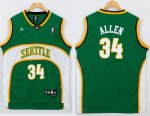 Jerseys Factory Cheap Thunder #34 Ray Allen Green Seattle SuperS