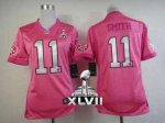 Jerseys Factory Cheap Nike 49ers #11 Alex Smith Pink Super Bowl