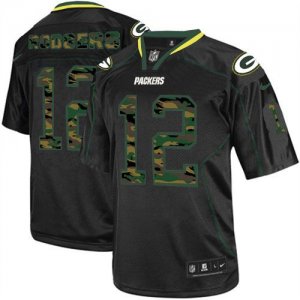 Jerseys Factory Cheap Nike Packers #12 Aaron Rodgers Black Men's