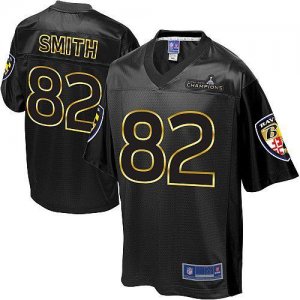 Jerseys Factory Cheap Nike Ravens #82 Torrey Smith Black Super B