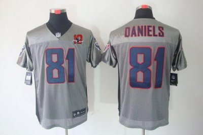 Jerseys Factory Cheap Nike Texans #81 Owen Daniels Grey Shadow W