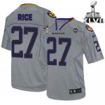 Jerseys Factory Cheap Nike Ravens #27 Ray Rice Lights Out Grey S