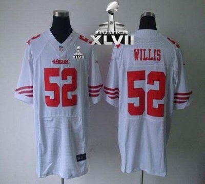 Jerseys Factory Cheap Nike 49ers #52 Patrick Willis White Super