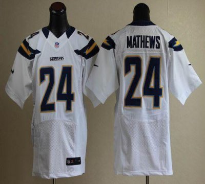 Jerseys Factory Cheap Nike Chargers #24 Ryan Mathews White Men's