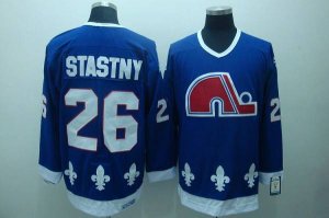 Jerseys Factory Cheap Nordiques #26 Peter Stastny Embroidered CC