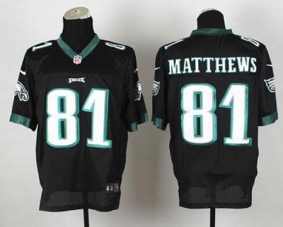 Jerseys Factory Cheap Nike Eagles #81 Jordan Matthews Black Alte