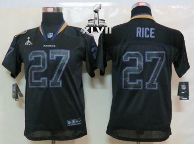 Jerseys Factory Cheap Nike Ravens #27 Ray Rice Lights Out Black