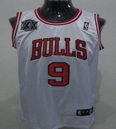 Jerseys Factory Cheap Bulls #9 Luol Deng White With 20TH Embroid