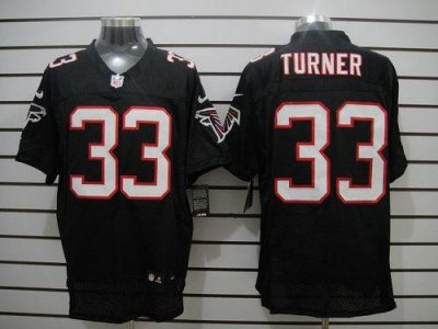 Jerseys Factory Cheap Nike Falcons #33 Michael Turner Black Alte