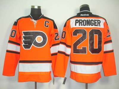 Jerseys Factory Cheap Flyers #20 Chris Pronger Orange Official 2