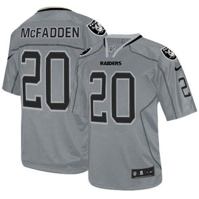 Jerseys Factory Cheap Nike Raiders #20 Darren McFadden Lights Ou