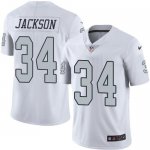 Jerseys Factory Cheap Nike Raiders #34 Bo Jackson White Men's St