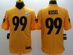 Jerseys Factory Cheap Nike Steelers #99 Brett Keisel Gold Men's