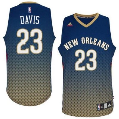 Jerseys Factory Cheap Pelicans #23 Anthony Davis Navy Resonate F