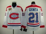 Jerseys Factory Cheap Canadiens #21 Brian Gionta Embroidered Whi