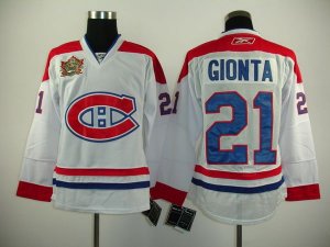 Jerseys Factory Cheap Canadiens #21 Brian Gionta Embroidered Whi