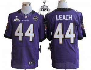 Jerseys Factory Cheap Nike Ravens #44 Vonta Leach Purple Team Co