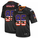 Jerseys Factory Cheap Nike Broncos #95 Derek Wolfe Black Men's S