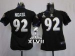 Jerseys Factory Cheap Nike Ravens #92 Haloti Ngata Black Alterna
