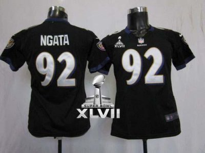 Jerseys Factory Cheap Nike Ravens #92 Haloti Ngata Black Alterna
