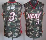 Jerseys Factory Cheap Heat #3 Dwyane Wade Camo Stealth Collectio