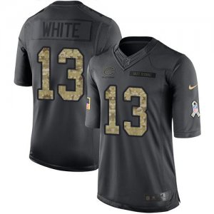 Jerseys Factory Cheap Nike Bears #13 Kevin White Black Men's Sti
