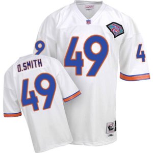 Jerseys Factory Cheap Mitchel & Ness Broncos #49 Dennis Smith Wh
