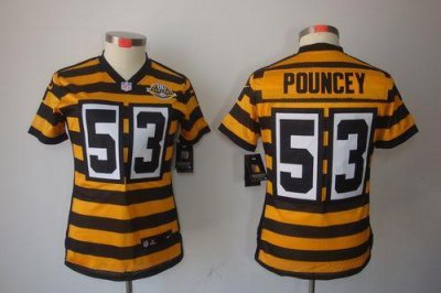 Jerseys Factory Cheap Nike Steelers #53 Maurkice Pouncey Yellow/