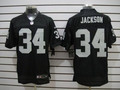 Jerseys Factory Cheap Nike Raiders #34 Bo Jackson Black Team Col