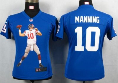 Jerseys Factory Cheap Nike Giants #10 Eli Manning Royal Blue Tea