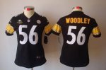 Jerseys Factory Cheap Nike Steelers #56 LaMarr Woodley Black Tea