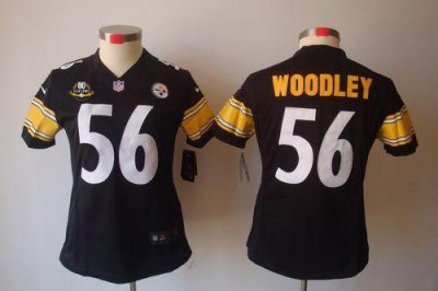 Jerseys Factory Cheap Nike Steelers #56 LaMarr Woodley Black Tea