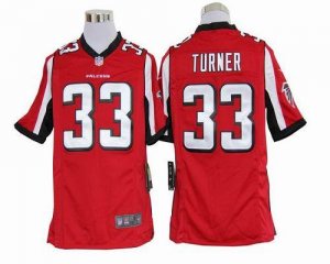 Jerseys Factory Cheap Nike Falcons #33 Michael Turner Red Team C