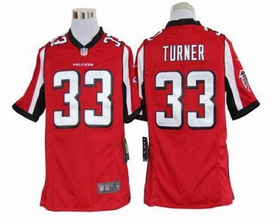 Jerseys Factory Cheap Nike Falcons #33 Michael Turner Red Team C