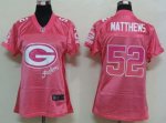 Jerseys Factory Cheap Nike Packers #52 Clay Matthews Pink Women'