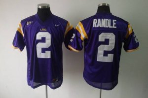Jerseys Factory Cheap LSU Tigers #2 Rueben Randle Purple Embroid