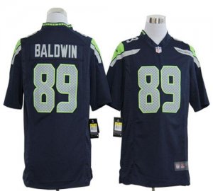 Jerseys Factory Cheap Nike Seahawks #89 Doug Baldwin Steel Blue