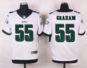 Jerseys Factory Cheap Nike Eagles #55 Brandon Graham White Men's