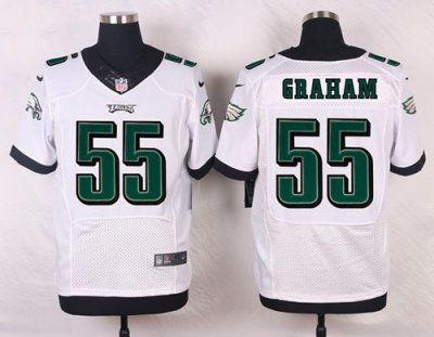 Jerseys Factory Cheap Nike Eagles #55 Brandon Graham White Men's