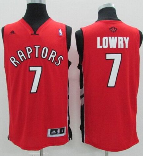 Jerseys Factory Cheap Revolution 30 Raptors #7 Kyle Lowry Red St
