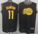 Jerseys Factory Cheap Clippers #11 Jamal Crawford Black Precious