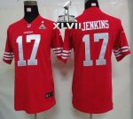 Jerseys Factory Cheap Nike 49ers #17 A.J. Jenkins Red Team Color