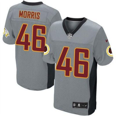 Jerseys Factory Cheap Nike Redskins #46 Alfred Morris Grey Shado