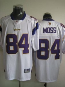 Jerseys Factory Cheap Vikings #84 Randy Moss White Stitched NFL